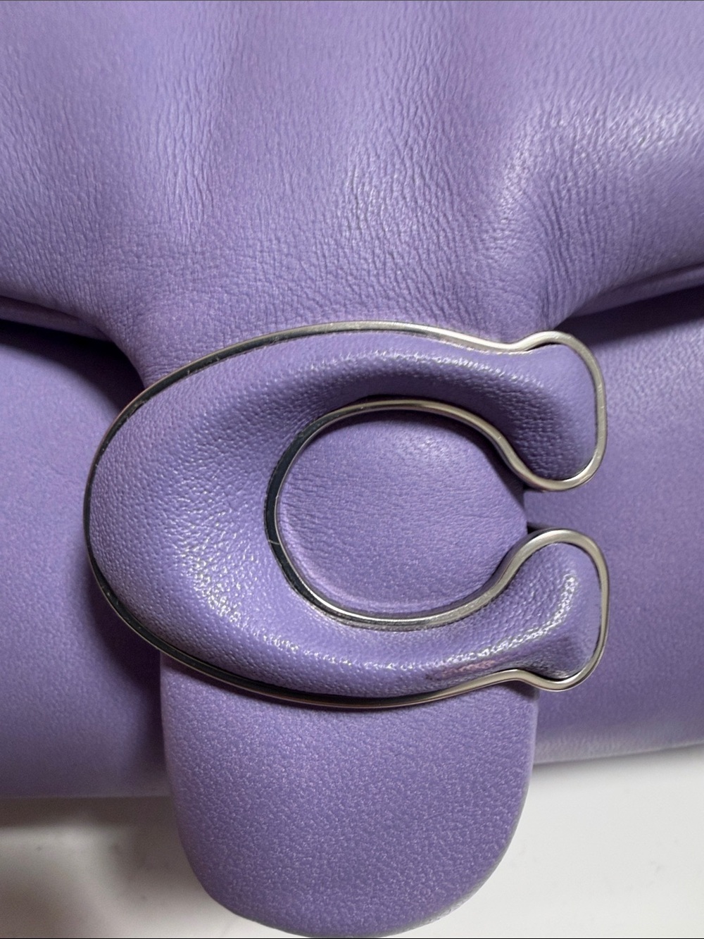 Coach Small Lavender Pillow Tabby with crossbody strap. - Picture 2 of 7